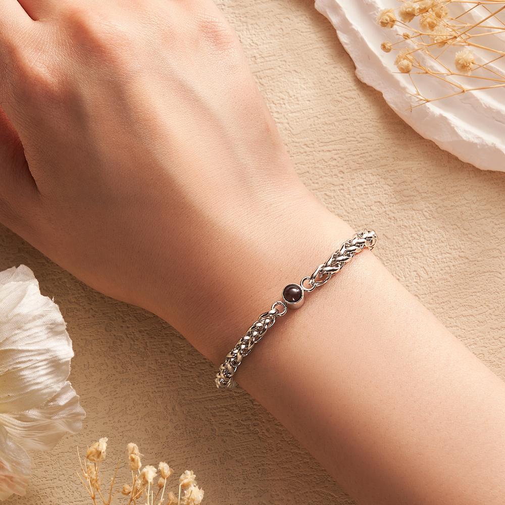 Bracelet De Projection Personnalisé En Os De Dragon, Cadeau Simple - votrecollierprenomfr