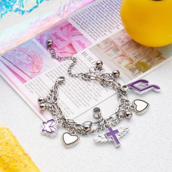 Bracelet De Projection Personnalisé Y2k Cadeau Créatif En Métal Pour Elle - votrecollierprenomfr