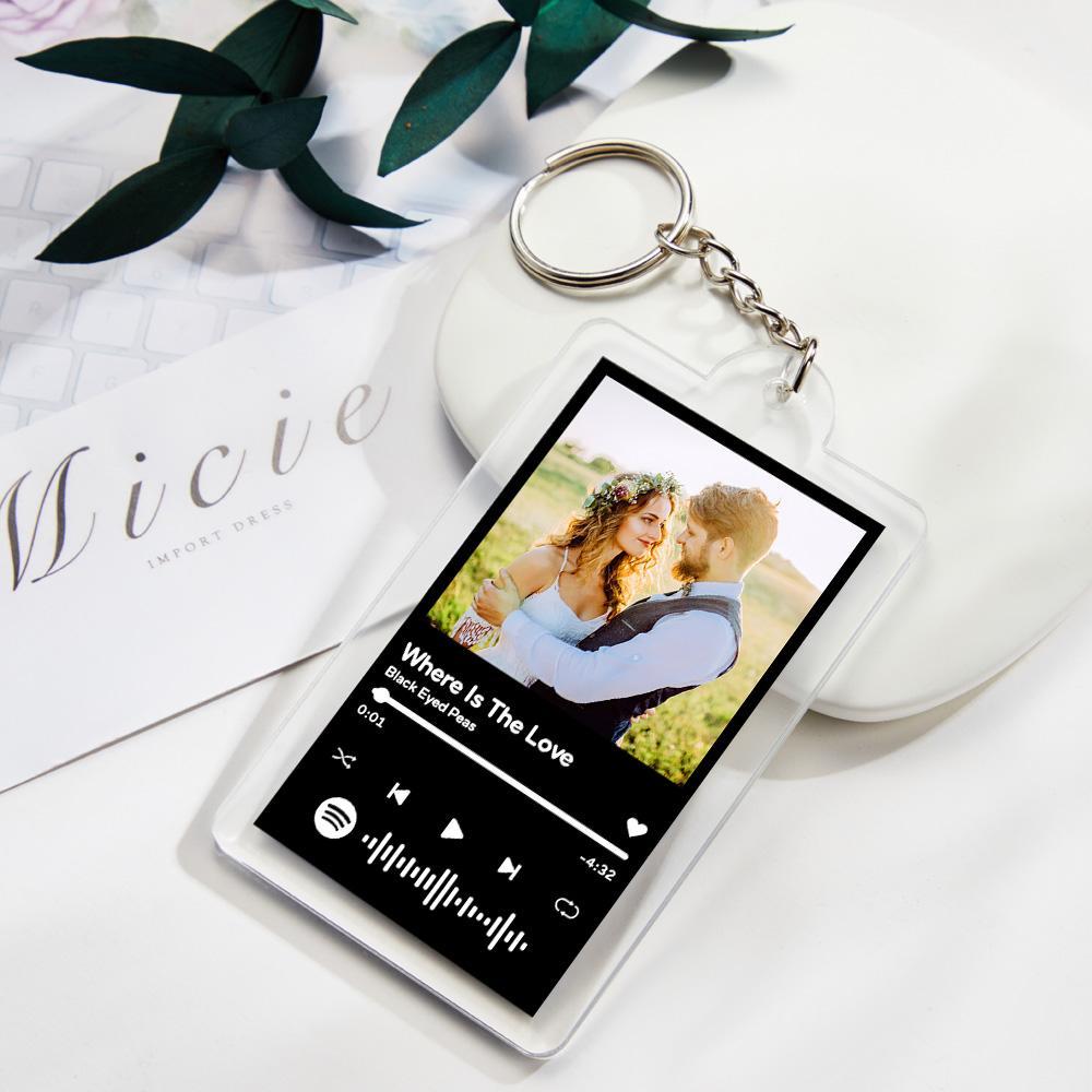 Porte-clés Musical Personnalisé Nfc, Cadeaux De Couple Créatifs - votrecollierprenomfr