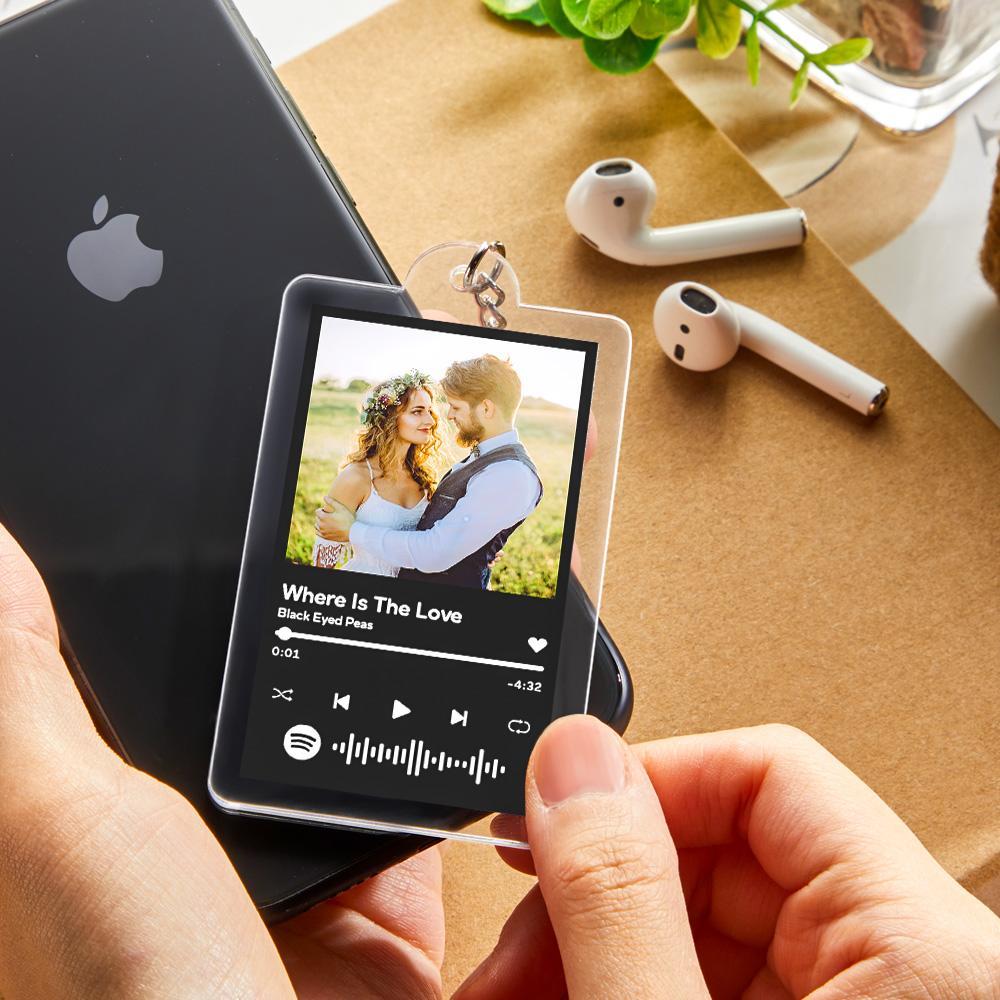 Porte-clés Musical Personnalisé Nfc, Cadeaux De Couple Créatifs - votrecollierprenomfr