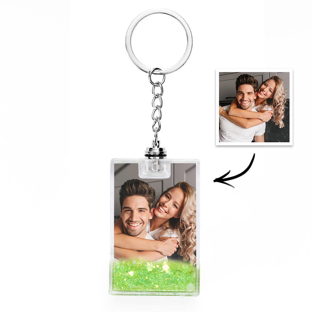Cadeau Personnalisé De Porte-clés De Sables Mouvants Illuminés Par Photo Pour Toute Occasion - votrecollierprenomfr
