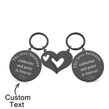 Ensemble De Porte-clés Gravable, Photo Personnalisée, Cadeaux À Thème L'amour Entre Les Couples - votrecollierprenomfr