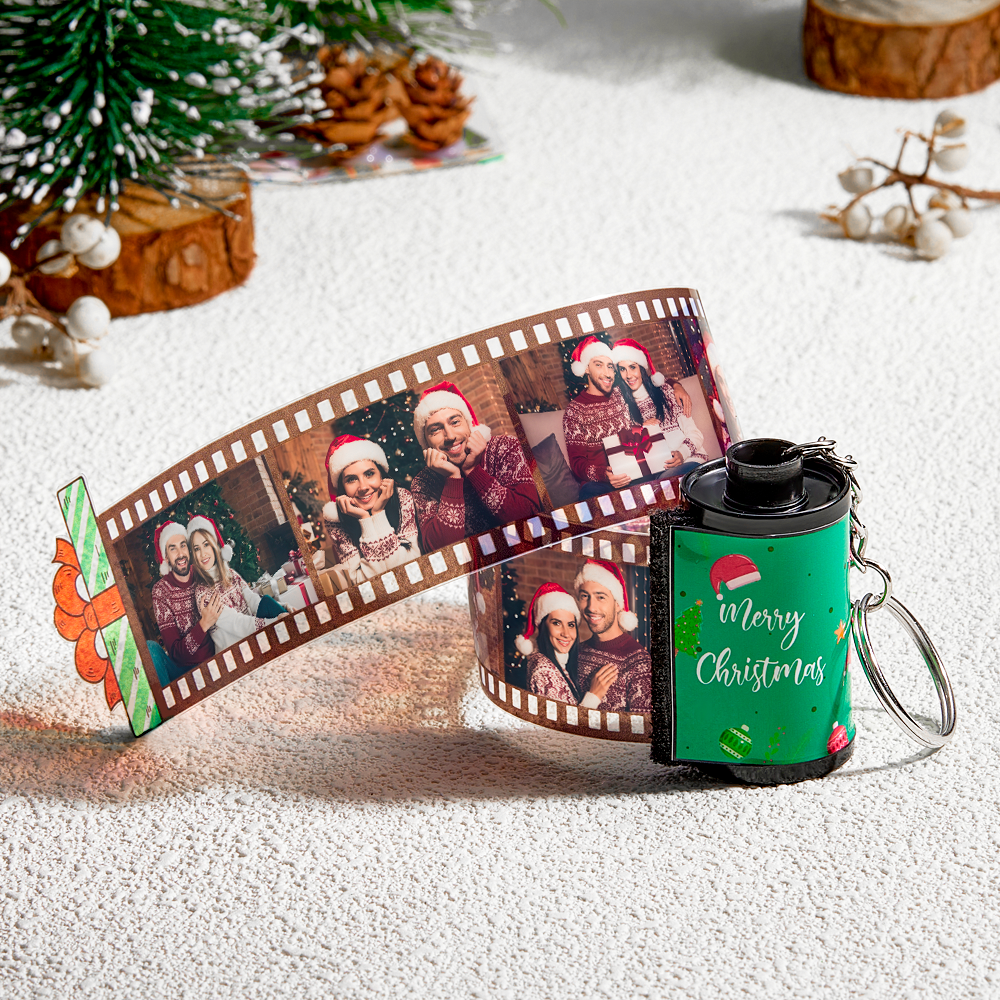 Porte-clés De Film Photo Gravé Personnalisé, Rouleau D'appareil Photo, Cadeaux De Noël - votrecollierprenomfr