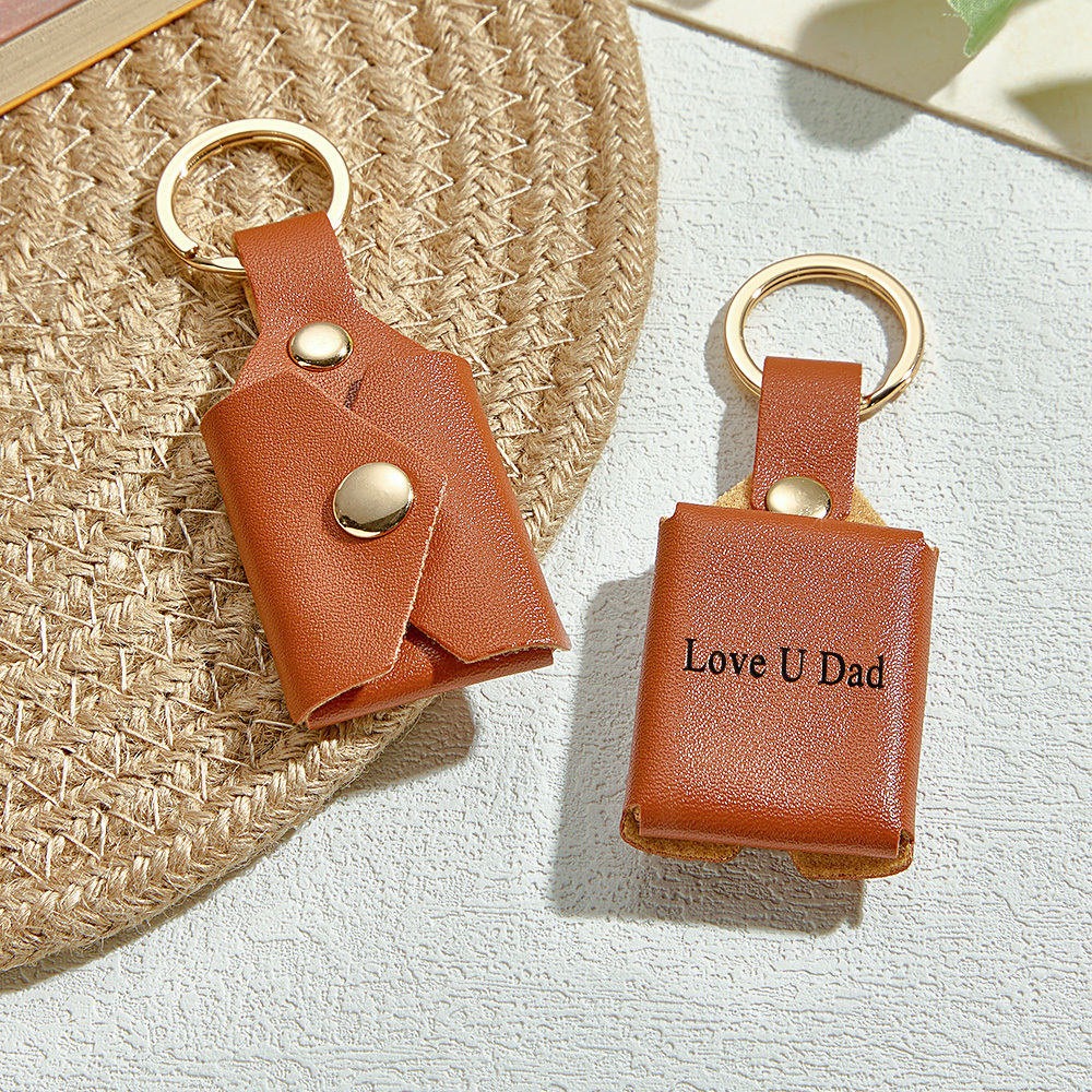 Porte-clés Album Photo Personnalisé : Un Cadeau Symbolique Pour Papa, Un Souvenir Unique Pour La Fête Des Pères - votrecollierprenomfr