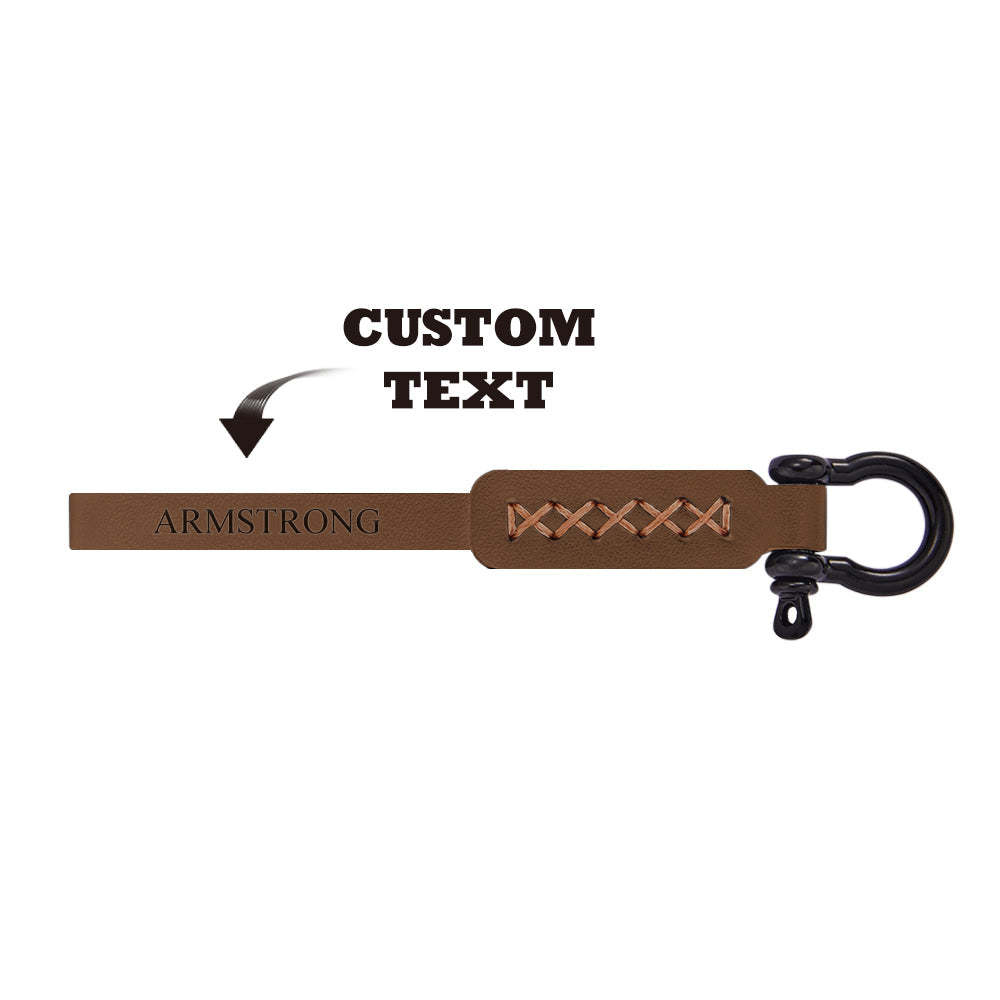 Porte-clés Gravé Personnalisé Porte-clés De Voiture Cadeaux Pour Hommes - votrecollierprenomfr