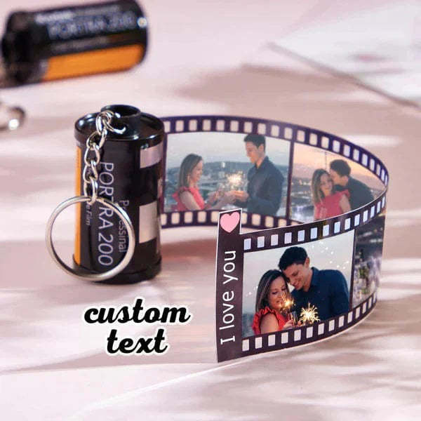 Scannable Keychain Camera Film Roll Keychain Custom Song Gift Cadeaux D'anniversaire Pour Elle/lui - votrecollierprenomfr
