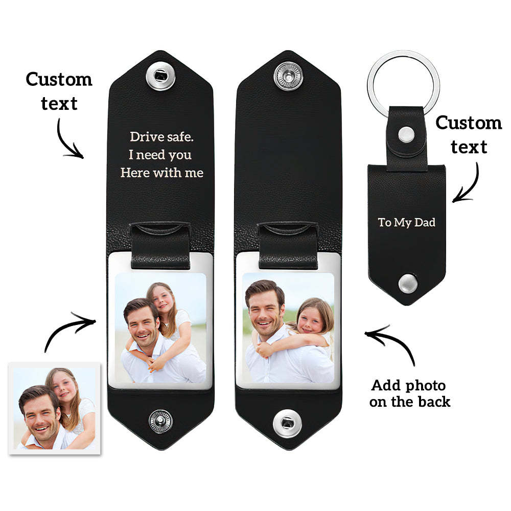 Porte-clés En Cuir Personnalisé, Cadeau D'anniversaire Pour Couple, Style Multiple - votrecollierprenomfr
