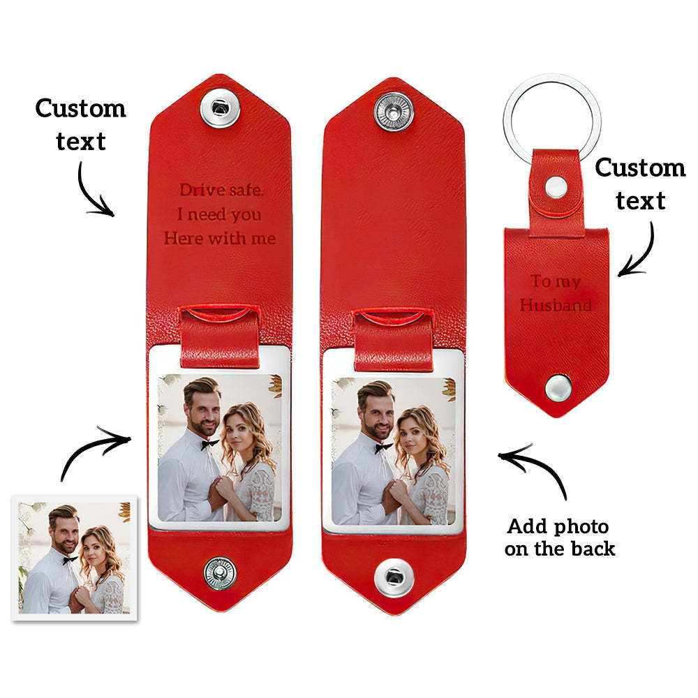 Porte-clés En Cuir Personnalisé, Cadeau D'anniversaire Pour Couple, Style Multiple - votrecollierprenomfr