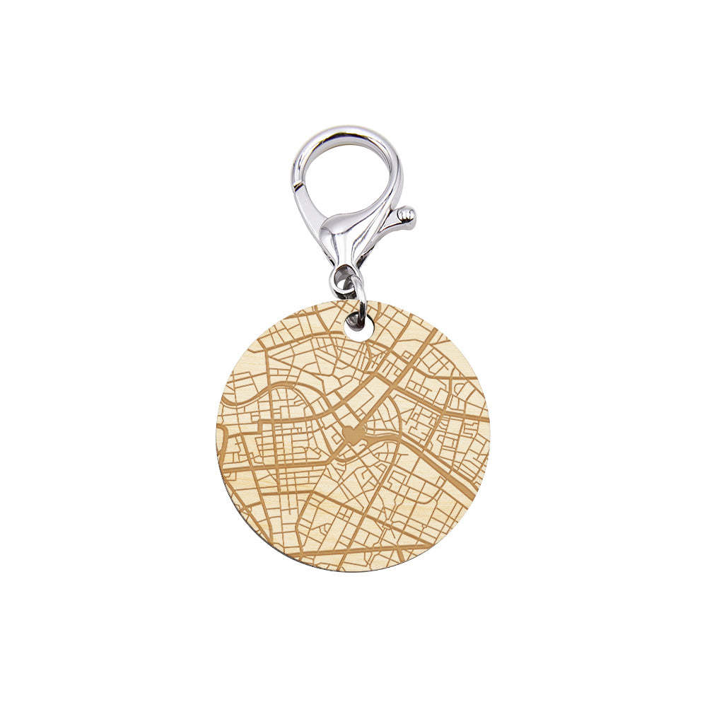 Porte-clés Carte Personnalisée Cadeaux Porte-clés Gravés Personnalisés Pour Lui Ou Elle - votrecollierprenomfr