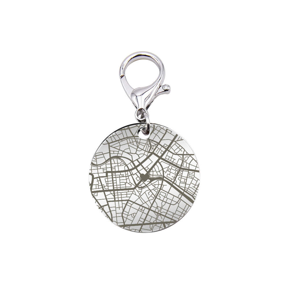 Porte-clés Carte Personnalisée Cadeaux Porte-clés Gravés Personnalisés Pour Lui Ou Elle - votrecollierprenomfr