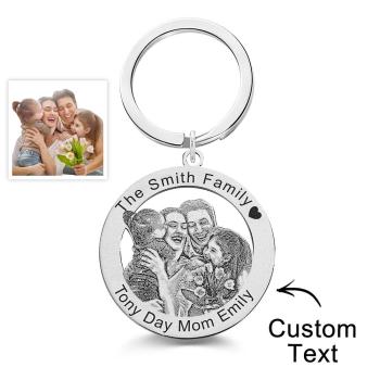 Porte-clés Photo Personnalisé Cadeaux Créatifs Sur Le Thème De La Famille - votrecollierprenomfr