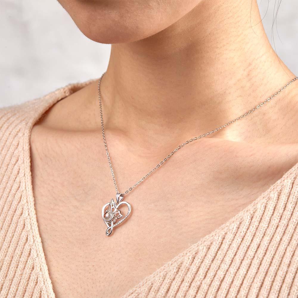 Collier Projection Photo Personnalisé Papillon Créatif Cadeaux Uniques - votrecollierprenomfr
