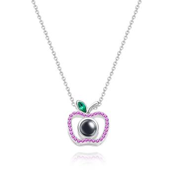 Collier De Projection De Photo Personnalisé Cadeaux Apple Créatifs Pour Couple - votrecollierprenomfr