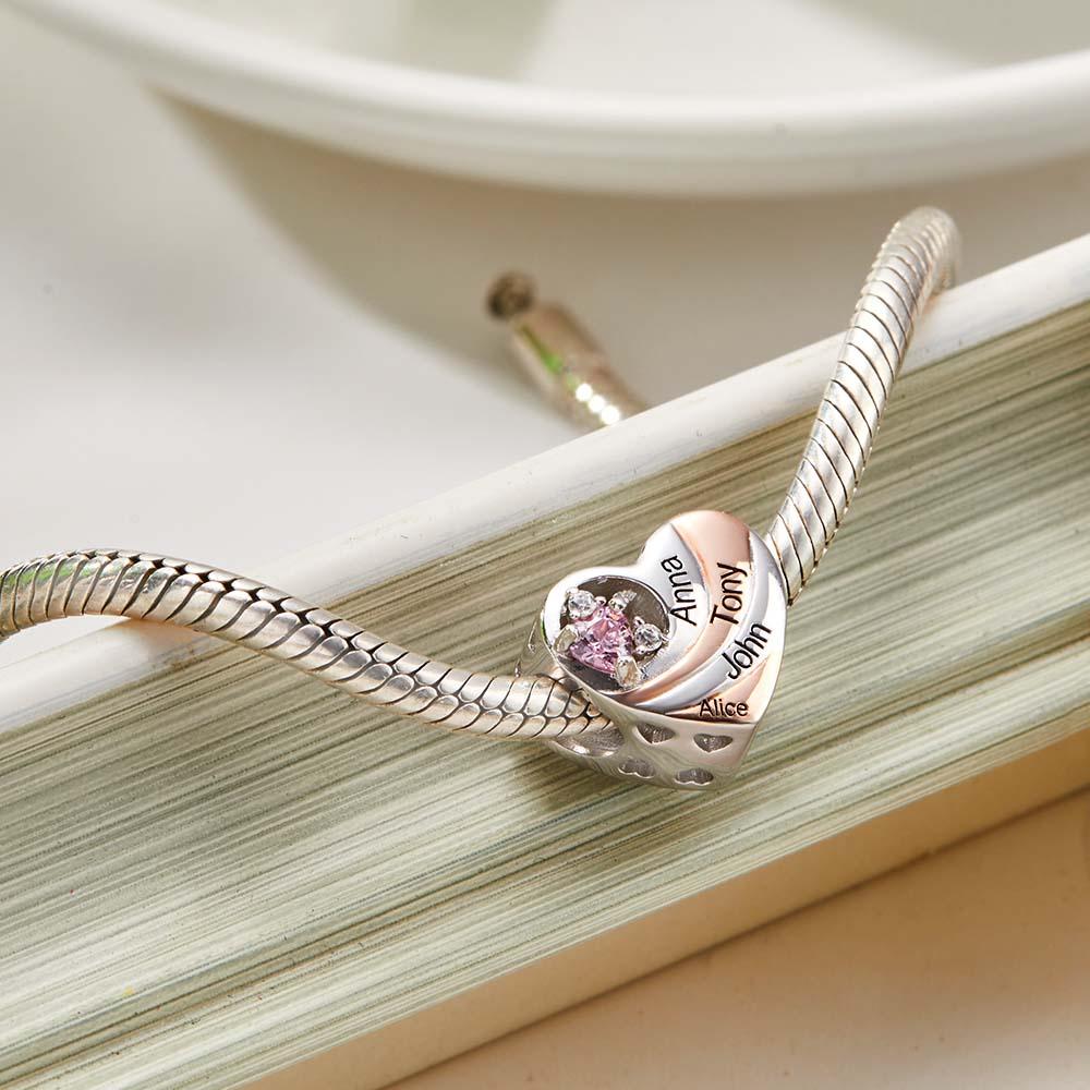 Charme Gravé Personnalisé Amour Exquis Diamant Cadeaux Uniques
