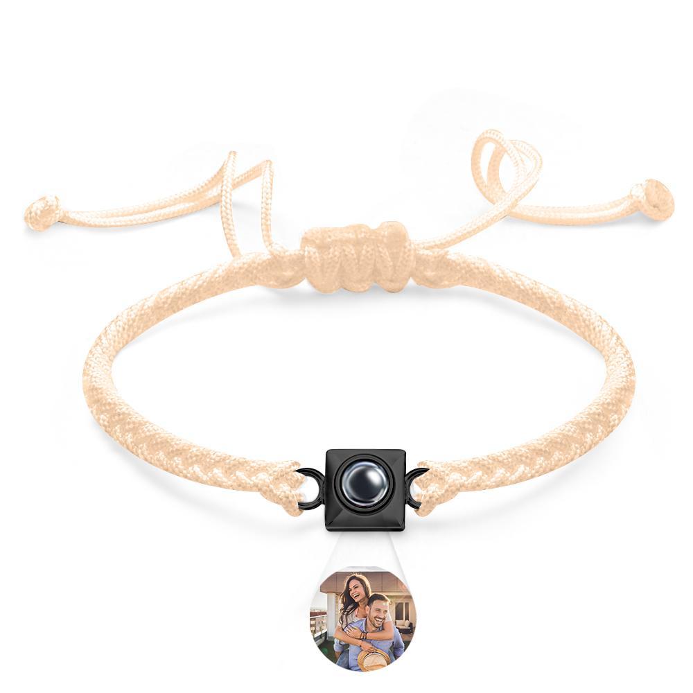Bracelet De Projection Personnalisé, Tissage Carré, Cadeau De Sport Pour Hommes - votrecollierprenomfr
