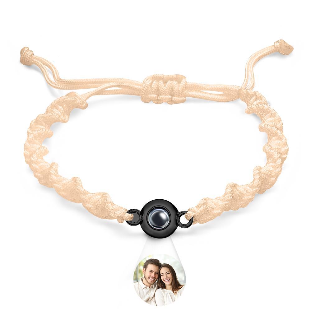 Bracelet De Projection Personnalisé, Tissage De Sport, Cadeau Simple - votrecollierprenomfr