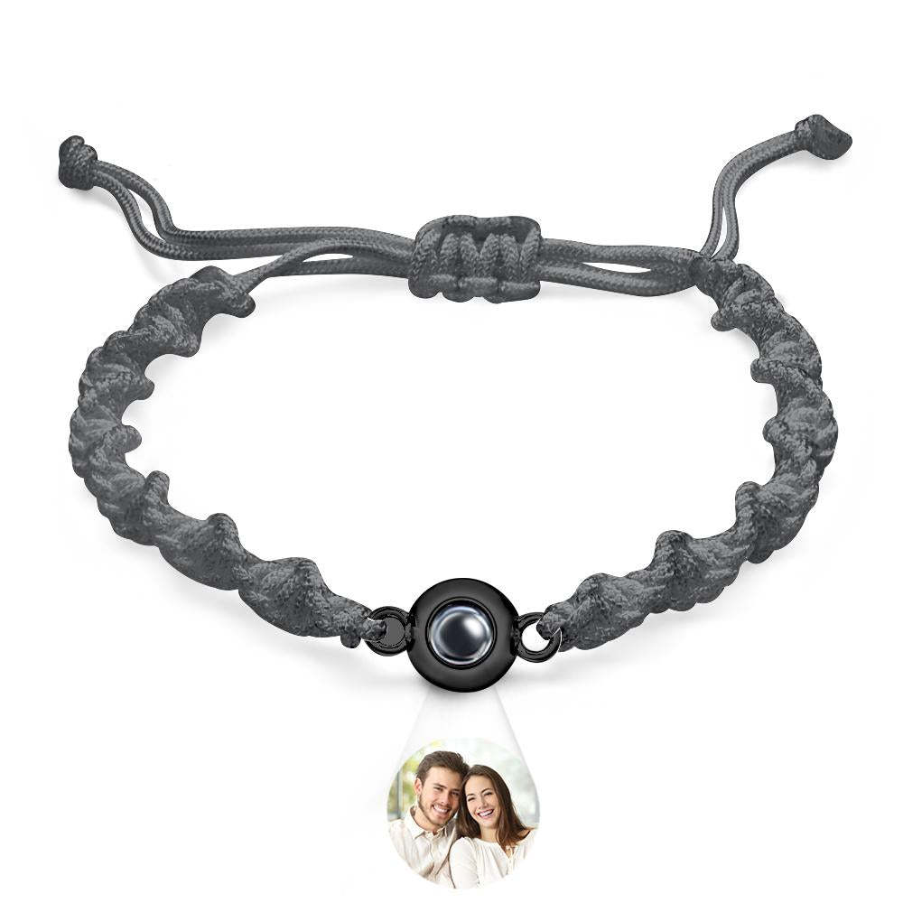 Bracelet De Projection Personnalisé, Tissage De Sport, Cadeau Simple - votrecollierprenomfr