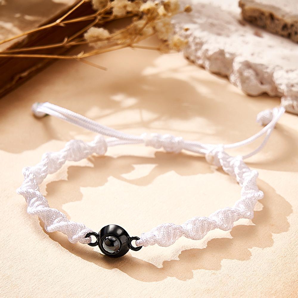 Bracelet De Projection Personnalisé, Tissage De Sport, Cadeau Simple - votrecollierprenomfr