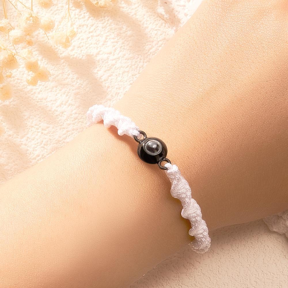 Bracelet De Projection Personnalisé, Tissage De Sport, Cadeau Simple - votrecollierprenomfr