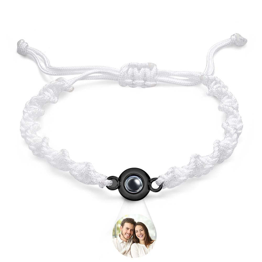 Bracelet De Projection Personnalisé, Tissage De Sport, Cadeau Simple - votrecollierprenomfr