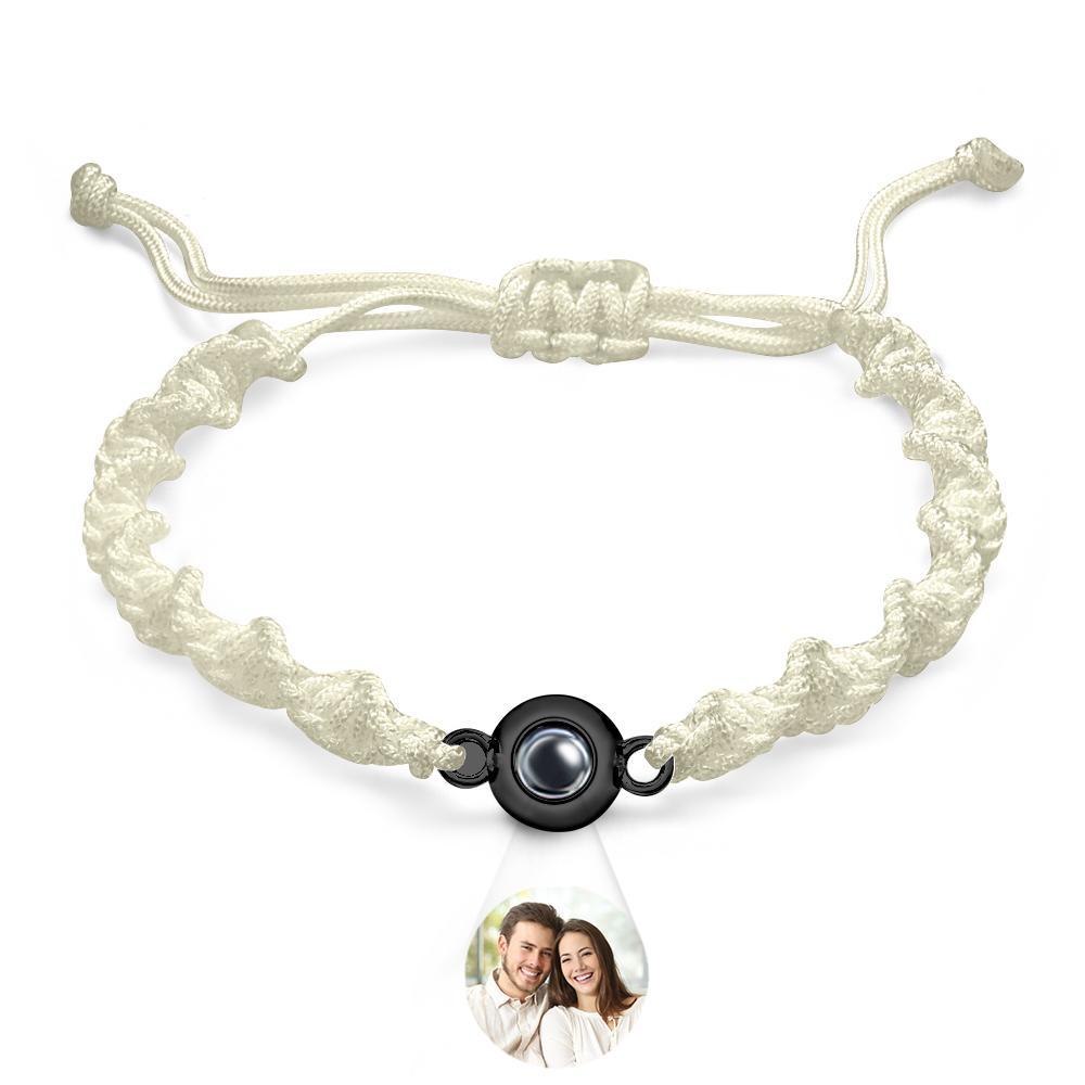 Bracelet De Projection Personnalisé, Tissage De Sport, Cadeau Simple - votrecollierprenomfr