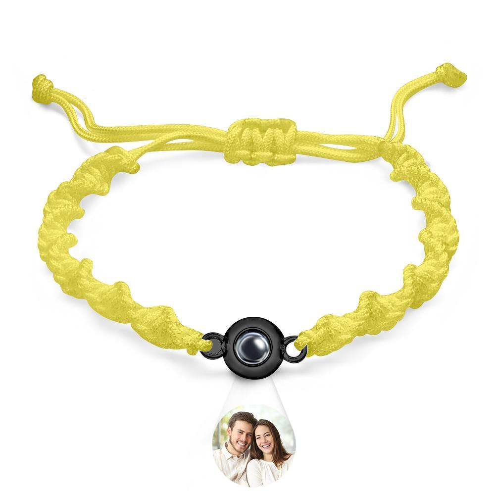 Bracelet De Projection Personnalisé, Tissage De Sport, Cadeau Simple - votrecollierprenomfr
