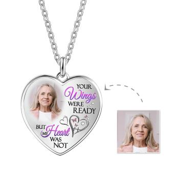 Collier Photo Personnalisé Cadeaux D'amour En Métal Uniques - votrecollierprenomfr