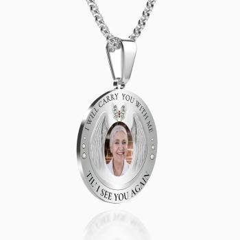 Collier Photo Personnalisé Vintage Commémorer Des Cadeaux En Métal - votrecollierprenomfr