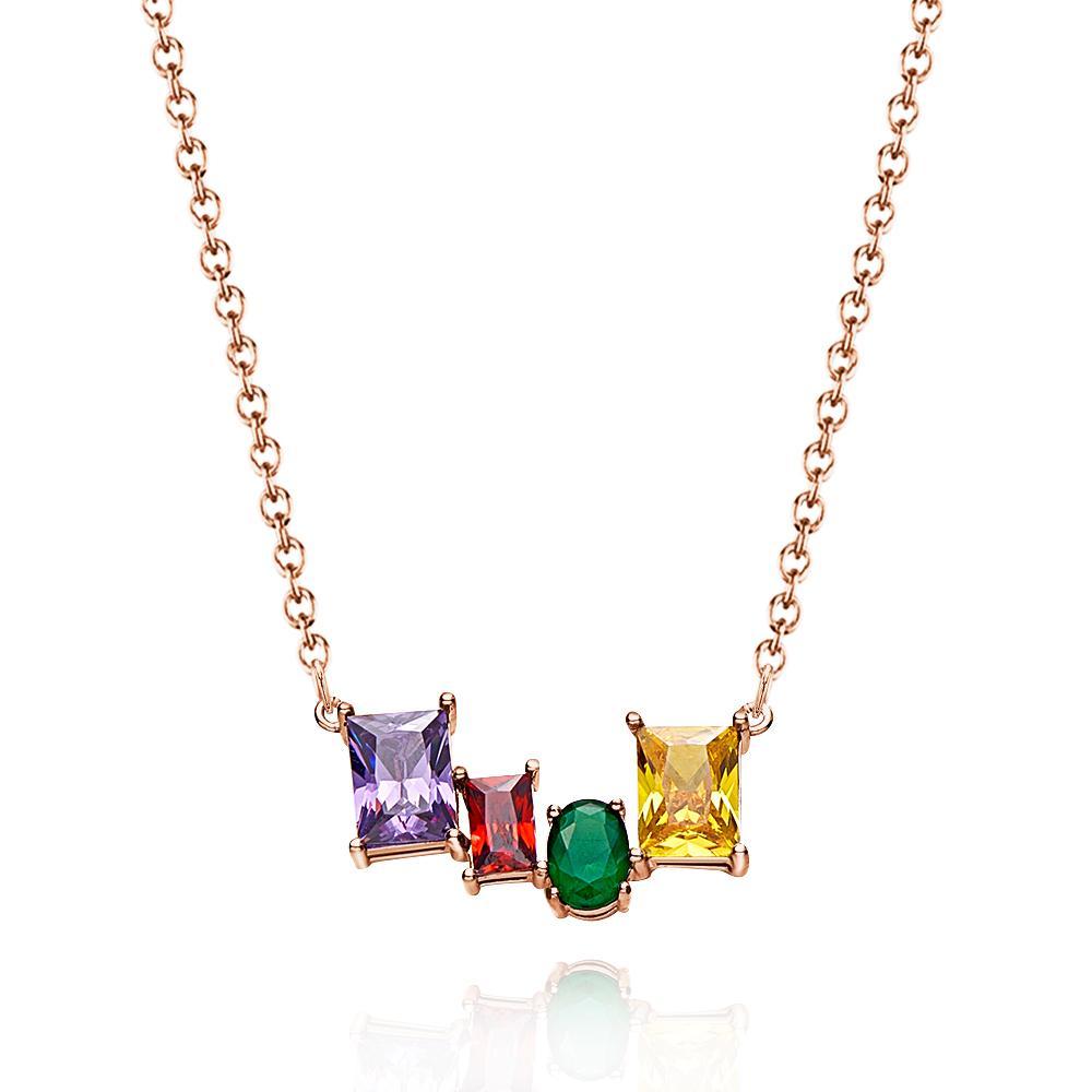 Collier De Pierre De Naissance Personnalisé, Bijoux De Pierres De Naissance En Forme De Variété Unique, Cadeaux Pour Elle - votrecollierprenomfr