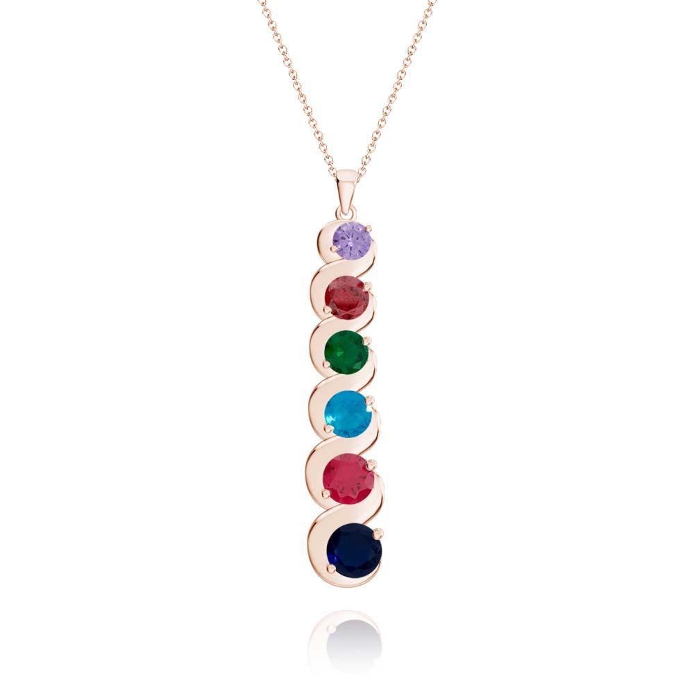 Collier De Pierre De Naissance Personnalisé, Pendentif En Quantité Facultative, Cadeaux Pour Elle - votrecollierprenomfr