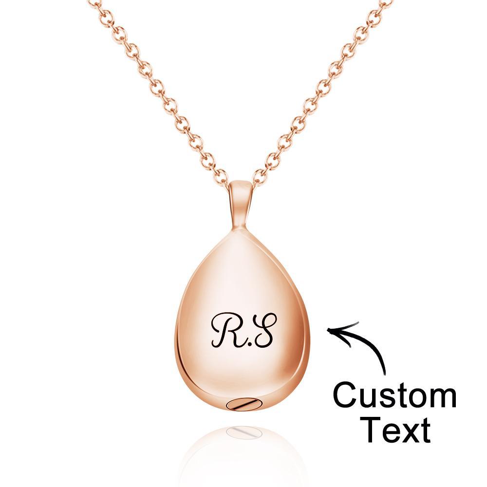 Collier Gravé Personnalisé Pendentif Urne Commémorer Les Cadeaux - votrecollierprenomfr