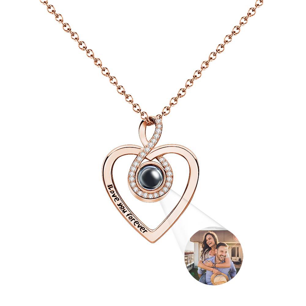 Collier Gravé Par Projection Personnalisé, Cadeau D'amour Infini Pour Elle - votrecollierprenomfr