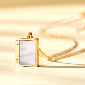 Collier Photo Personnalisé Perle Surface Pendentif Créatif Cadeaux - votrecollierprenomfr