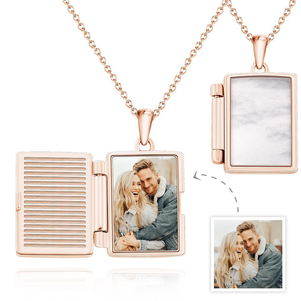 Collier Photo Personnalisé Perle Surface Pendentif Créatif Cadeaux - votrecollierprenomfr