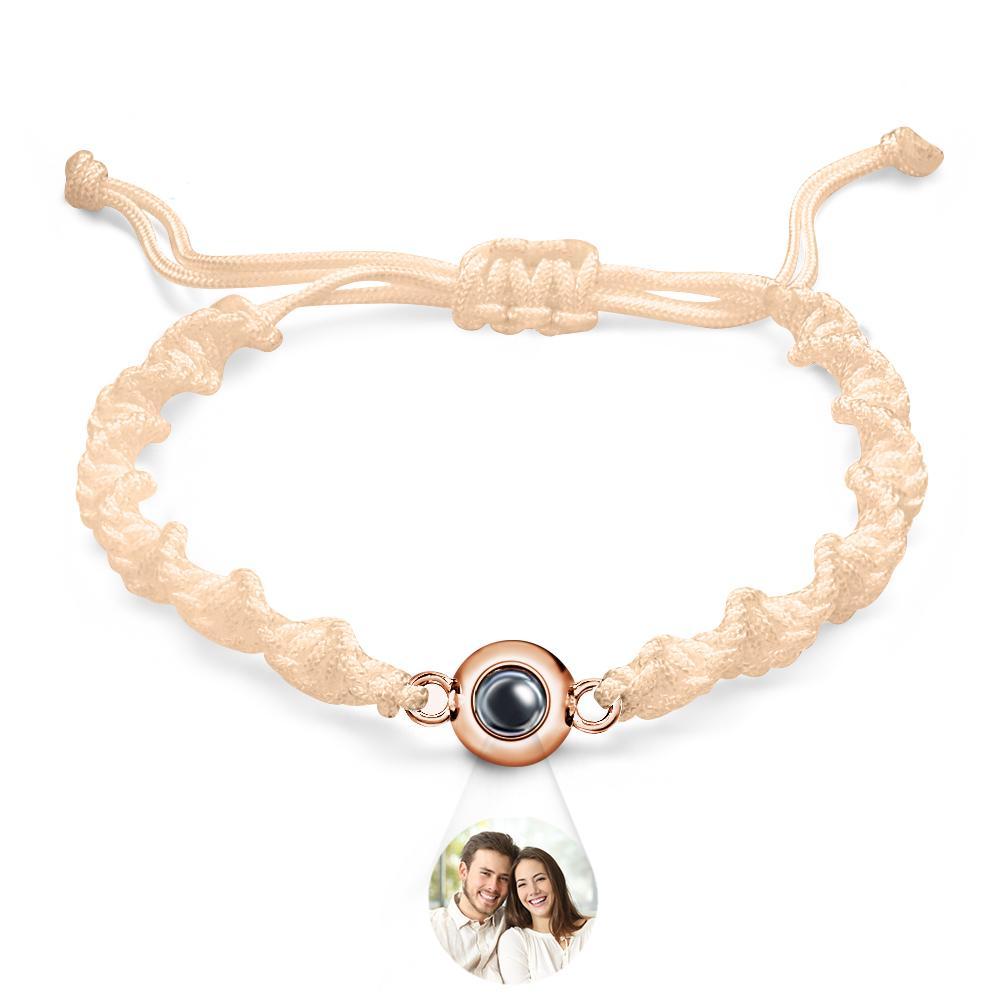 Bracelet De Projection Personnalisé, Tissage De Sport, Cadeau Simple - votrecollierprenomfr
