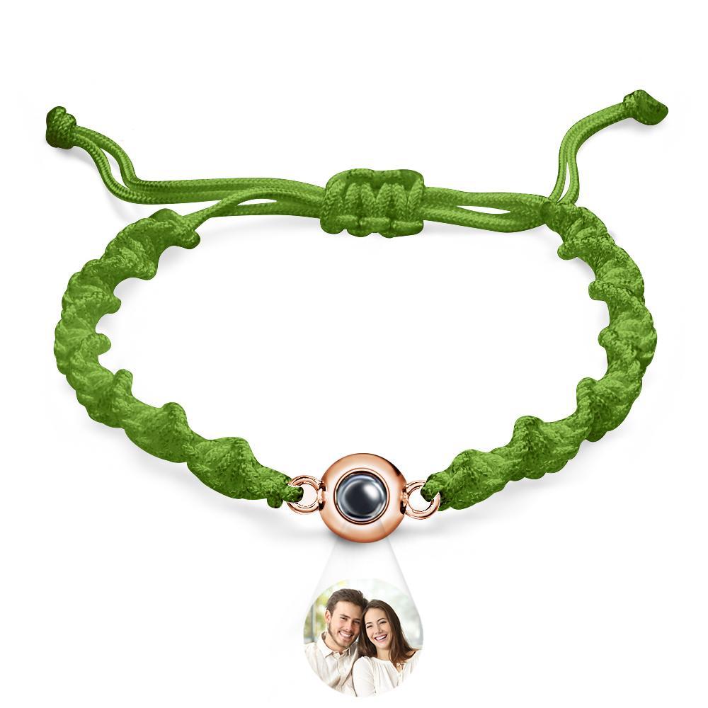 Bracelet De Projection Personnalisé, Tissage De Sport, Cadeau Simple - votrecollierprenomfr