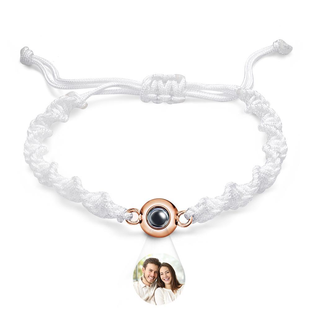 Bracelet De Projection Personnalisé, Tissage De Sport, Cadeau Simple - votrecollierprenomfr
