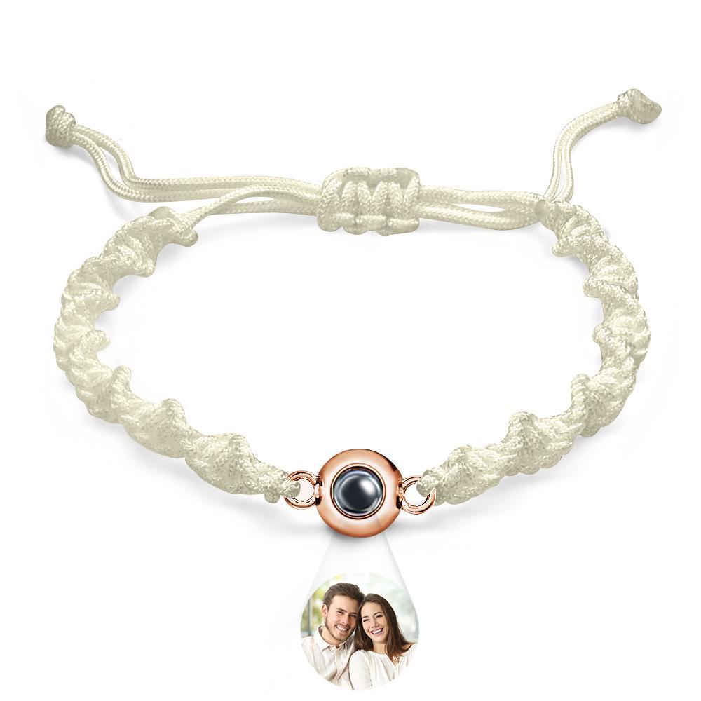 Bracelet De Projection Personnalisé, Tissage De Sport, Cadeau Simple - votrecollierprenomfr