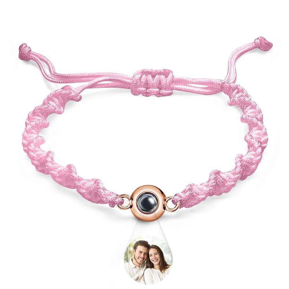 Bracelet De Projection Personnalisé, Tissage De Sport, Cadeau Simple - votrecollierprenomfr