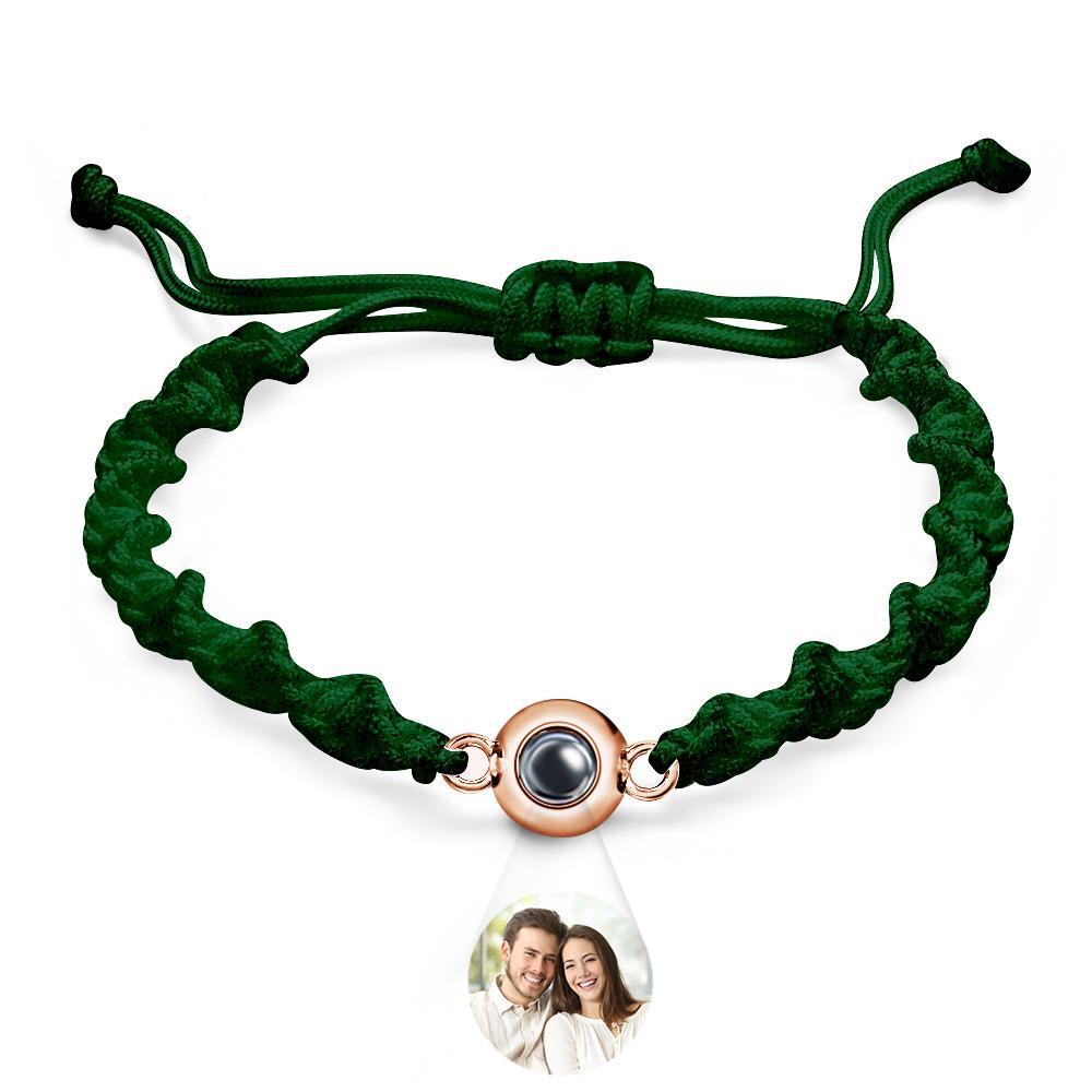 Bracelet De Projection Personnalisé, Tissage De Sport, Cadeau Simple - votrecollierprenomfr
