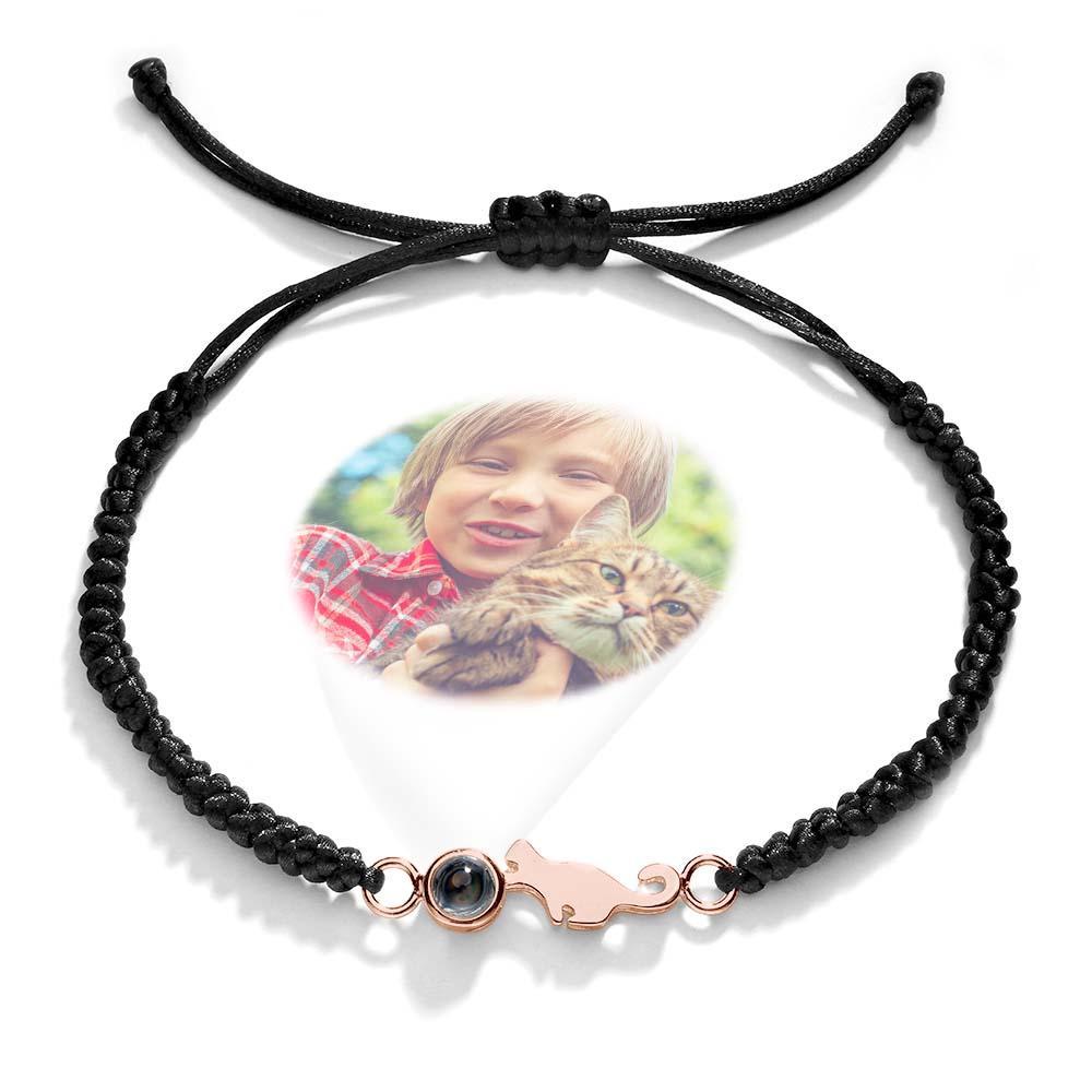 Bracelet De Projection De Chat Personnalisé, Image Commémorative Personnalisée À L'intérieur Du Bracelet, Cadeau Pour Elle - votrecollierprenomfr