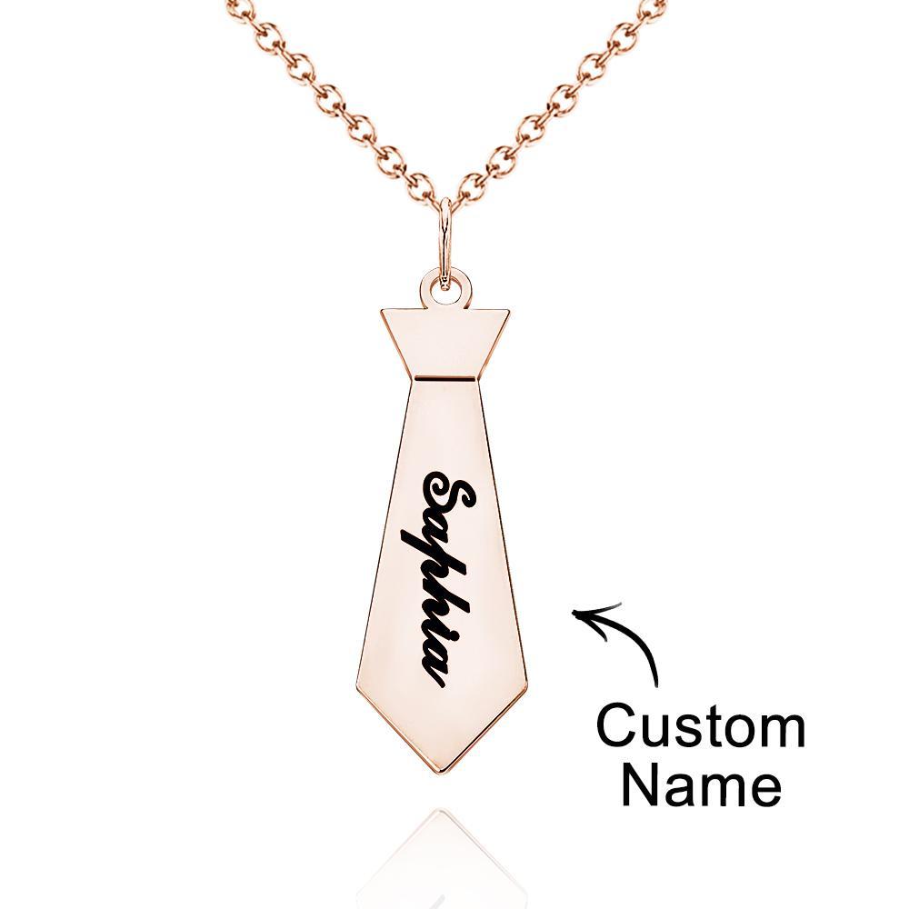 Collier Avec Nom Personnalisé, Cadeau Créatif Et Amusant Pour Papa - votrecollierprenomfr