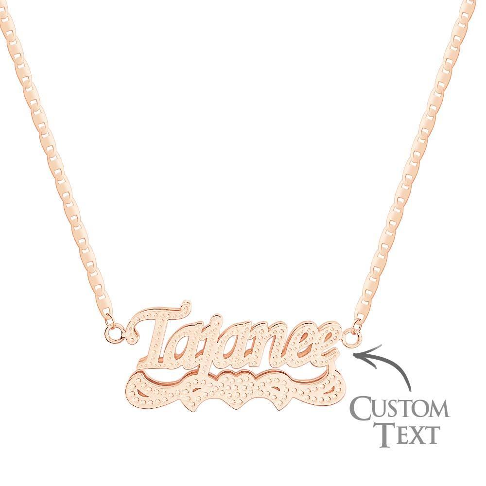 Collier Avec Nom Personnalisé, Style Hip Hop, Décor De Cœur, Cadeaux Pour Lui - votrecollierprenomfr