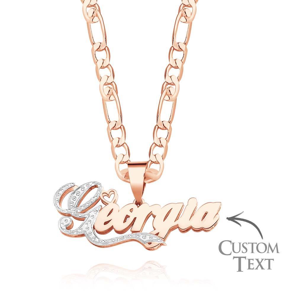 Collier Avec Nom Classique, Pendentif Initial Scintillant, Bijoux Cadeaux Pour Femmes - votrecollierprenomfr