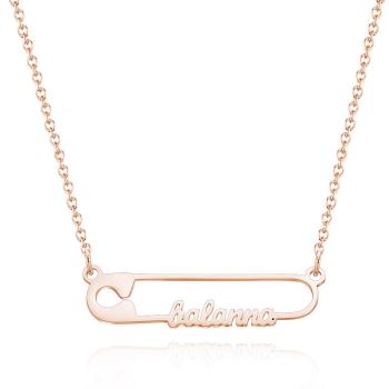 Clip Creative Mignon Nom Personnalisé Collier Personnalisé Femmes Pendentif Collier Cadeaux D'anniversaire - votrecollierprenomfr