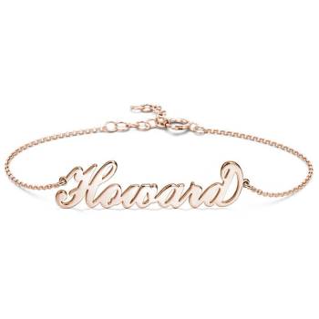 Personalized Name Bracelet Any Name Bracelet Rose Gold Plated