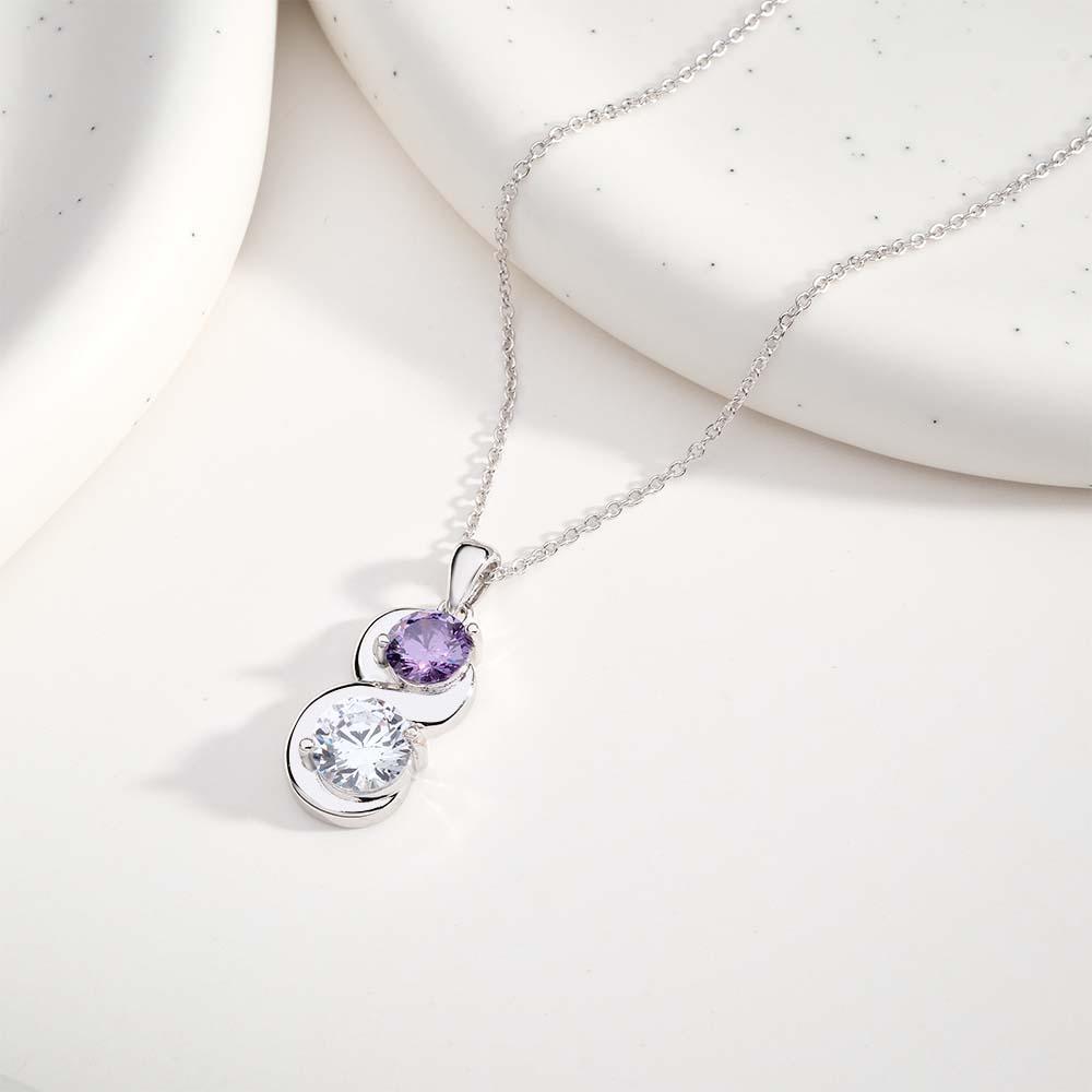 Collier De Pierre De Naissance Personnalisé, Pendentif En Quantité Facultative, Cadeaux Pour Elle - votrecollierprenomfr