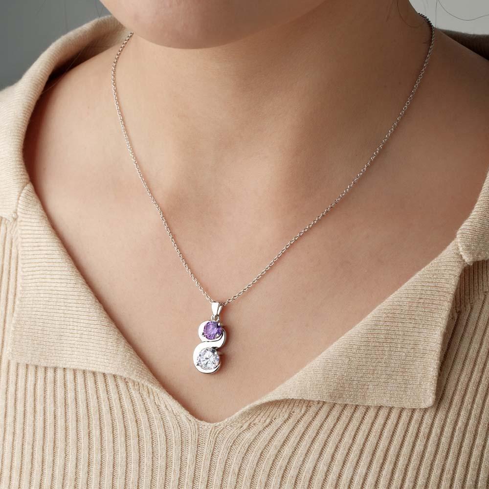 Collier De Pierre De Naissance Personnalisé, Pendentif En Quantité Facultative, Cadeaux Pour Elle - votrecollierprenomfr