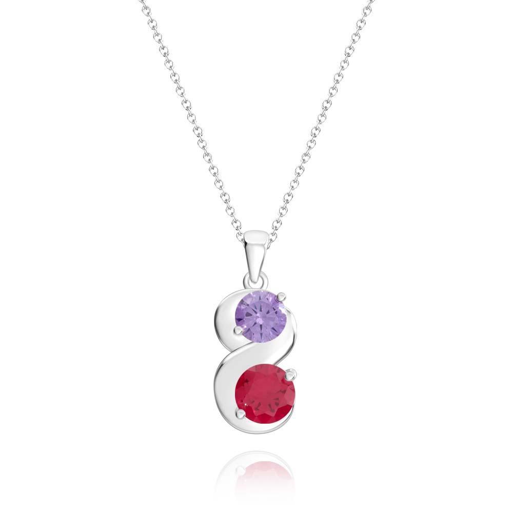 Collier De Pierre De Naissance Personnalisé, Pendentif En Quantité Facultative, Cadeaux Pour Elle - votrecollierprenomfr