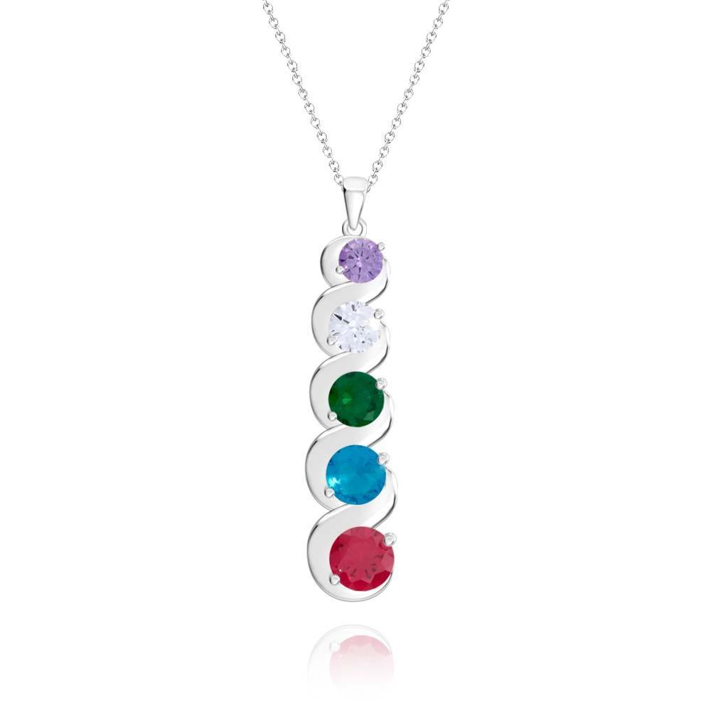 Collier De Pierre De Naissance Personnalisé, Pendentif En Quantité Facultative, Cadeaux Pour Elle - votrecollierprenomfr